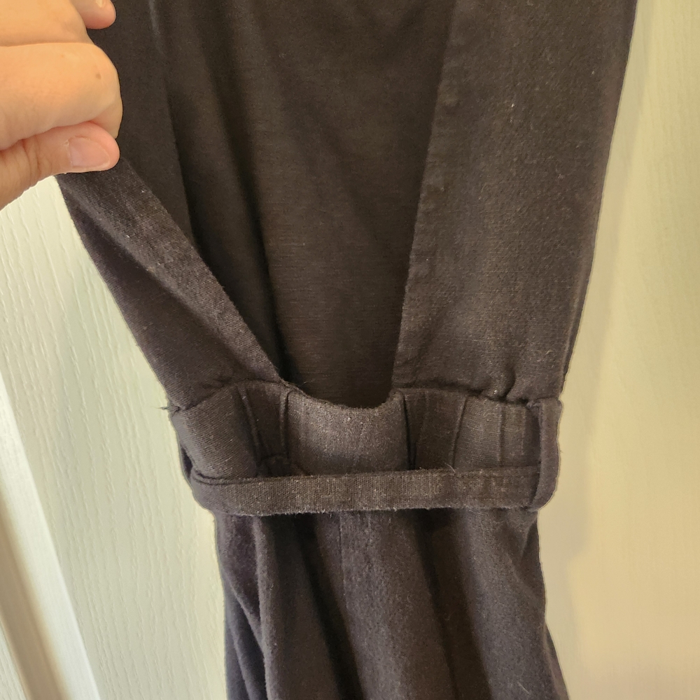 Monteau Black Sleeveless Womens Jumpsuit Size L Euc - Picture 4 of 5